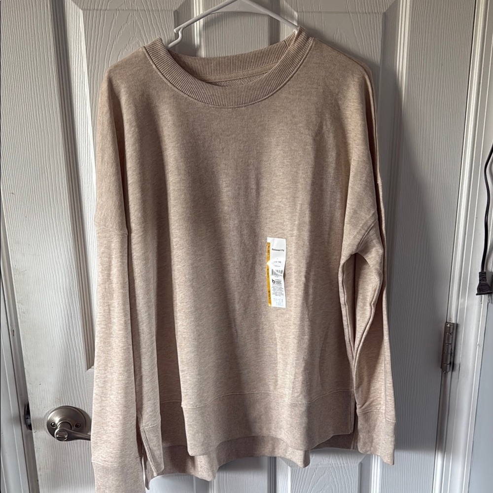 Beige Crewneck Sweatshirt
